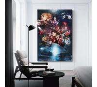 SDZGOPTHF Demon Slayer Kimetsu No Yaiba The Movie Poster1 Poster Decorative Painting Canvas Wall Posters And Art Picture Print Modern Family Bedroom Decor Posters 20x30inch(50x75cm)