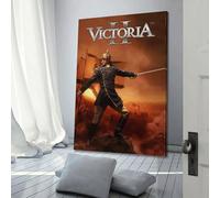 SDZGOPTHF Video Game Victoria II Poster Poster Decorative Painting Canvas Wall Posters And Art Picture Print Modern Family Bedroom Decor Posters 20x30inch(50x75cm)