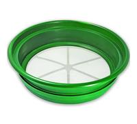 SE 13.25 Inch Wide Stackable Classifier Gold Prospecting Pan - 1/20 Inch Stainless Steel Mesh Sifting Pan, Green