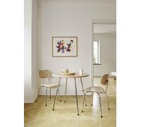 SE 330 café table Wilde+Spieth matt black - clear lacquered beech - WILDE_SPIETH SE330 CAF MSC BUC