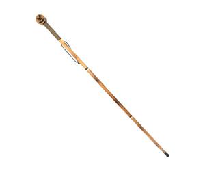 SE 55" Detachable Pine Wood Hiking Stick with Eagle Design, Camera Mount, Rope Wrapped Handle, and Paracord Wrist Strap