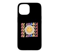 Se Amable Be Kind In Spanish Retro SunFlower Groovy Teacher Case for iPhone 15