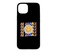 Se Amable Be Kind In Spanish Retro SunFlower Groovy Teacher Case for iPhone 15 Plus