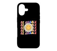 Se Amable Be Kind In Spanish Retro SunFlower Groovy Teacher Case for iPhone 17