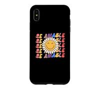 Se Amable Be Kind In Spanish Retro SunFlower Groovy Teacher Case for iPhone XS Max