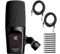 sE Electronics DCM3 Dynacaster Broadcast Microphone Bundle with 2 XLR Cables and 10 Cable Ties