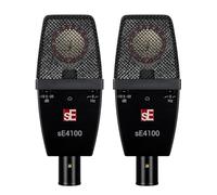 sE Electronics SE4100-PAIR Factory Matched Pair of SE4100 Large Diaphragm Condenser Microphones w/Mounting and Case