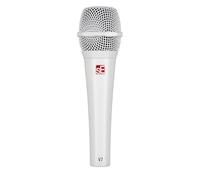 SE ELECTRONICS V7 Supercardioid Dynamic Handheld Vocal Microphone - White Supercardioid Dynamic Microphone with Integrated Shockmount and Internal Windscreen