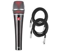 sE Electronics V7x Supercardioid Dynamic Instrument Microphone with 2 XLR Cables