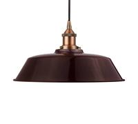 SE Home Burgundy Red Chancery Pendant Light - Matt Antique Copper SE Home Red