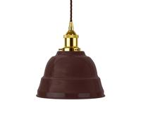 SE Home Burgundy Red Lincoln Pendant Light - Gold - Brown Twisted SE Home Red