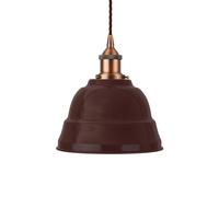 SE Home Burgundy Red Lincoln Pendant Light - Matt Antique Copper SE Home Red