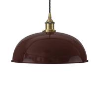 SE Home Burgundy Red Worcester Pendant Light - Antique Brass - Black Twisted SE Home Red