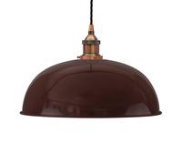 SE Home Burgundy Red Worcester Pendant Light - Antique Copper - Black Twisted SE Home Red