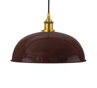 SE Home Burgundy Red Worcester Pendant Light - Antique Gold - Black Twisted SE Home Red