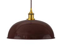 SE Home Burgundy Red Worcester Pendant Light - Antique Gold - Brown Twisted SE Home Red