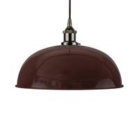 SE Home Burgundy Red Worcester Pendant Light - Black Nickel - Black Round SE Home Red
