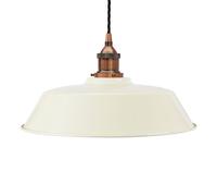 SE Home Clay White Chancery Pendant Light - Antique Copper - Black Twisted SE Home White