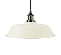 SE Home Clay White Chancery Pendant Light - Black Nickel - Brown Twisted SE Home White
