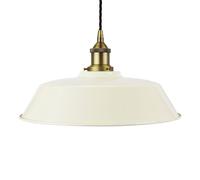 SE Home Clay White Chancery Pendant Light - Matt Antique Brass - Black Twisted SE Home White