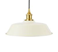 SE Home Clay White Chancery Pendant Light - Polished Brass - Black Twisted SE Home White