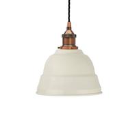 SE Home Clay White Lincoln Pendant Light - Antique Copper - Black Twisted SE Home White