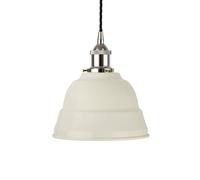 SE Home Clay White Lincoln Pendant Light - Nickel - Black Twisted SE Home White