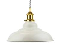 SE Home Clay White St Edmund's Pendant Light - Gold - Black Twisted SE Home White