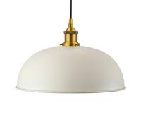 SE Home Clay White Worcester Pendant Light - Antique Gold - Black Round SE Home White