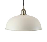 SE Home Clay White Worcester Pendant Light - Brushed Chrome - Black Twisted SE Home White