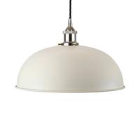 SE Home Clay White Worcester Pendant Light - Nickel - Black Twisted SE Home White