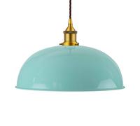 SE Home Duck Egg Blue Worcester Pendant Light - Antique Gold - Brown Twisted SE Home Blue