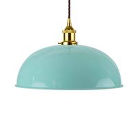 SE Home Duck Egg Blue Worcester Pendant Light - Gold - Brown Twisted SE Home Blue