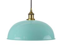 SE Home Duck Egg Blue Worcester Pendant Light - Matt Antique Brass SE Home Blue