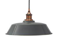 SE Home French Grey Chancery Pendant Light - Antique Copper - Black Twisted SE Home Grey