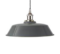 SE Home French Grey Chancery Pendant Light - Nickel - Grey Twisted SE Home Grey