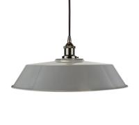 SE Home French Grey Large Chancery Pendant Light - Black Nickel - Black Round SE Home Grey