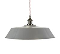SE Home French Grey Large Chancery Pendant Light - Black Nickel SE Home Grey