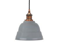 SE Home French Grey Lincoln Pendant Light - Antique Copper - Black Twisted SE Home Grey