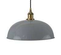SE Home French Grey Worcester Pendant Light - Antique Brass - Black Twisted SE Home Grey