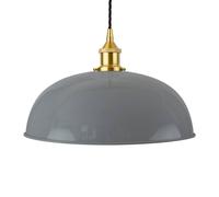 SE Home French Grey Worcester Pendant Light - Polished Brass - Black Twisted SE Home Grey