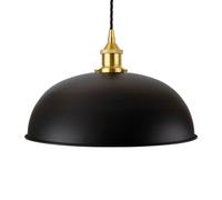 SE Home Matt Black Worcester Pendant Light - Polished Brass - Black Twisted SE Home Black