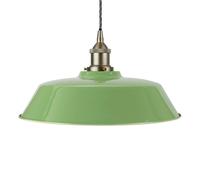 SE Home Mint Green Chancery Pendant Light - Brushed Chrome - Grey Twisted SE Home Green