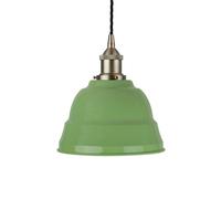 SE Home Mint Green Lincoln Pendant Light - Brushed Chrome - Black Twisted SE Home Green