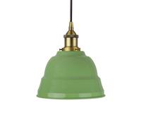 SE Home Mint Green Lincoln Pendant Light - Matt Antique Brass - Black Round SE Home Green