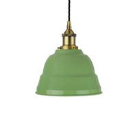 SE Home Mint Green Lincoln Pendant Light - Matt Antique Brass - Black Twisted SE Home Green