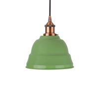 SE Home Mint Green Lincoln Pendant Light - Matt Antique Copper - Black Round SE Home Green