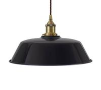 SE Home Navy Blue Chancery Pendant Light - Antique Brass - Brown Twisted SE Home Blue
