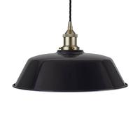 SE Home Navy Blue Chancery Pendant Light - Brushed Chrome - Black Twisted SE Home Blue