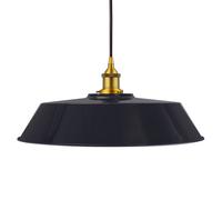 SE Home Navy Blue Large Chancery Pendant Light - Antique Gold - Black Round SE Home Blue